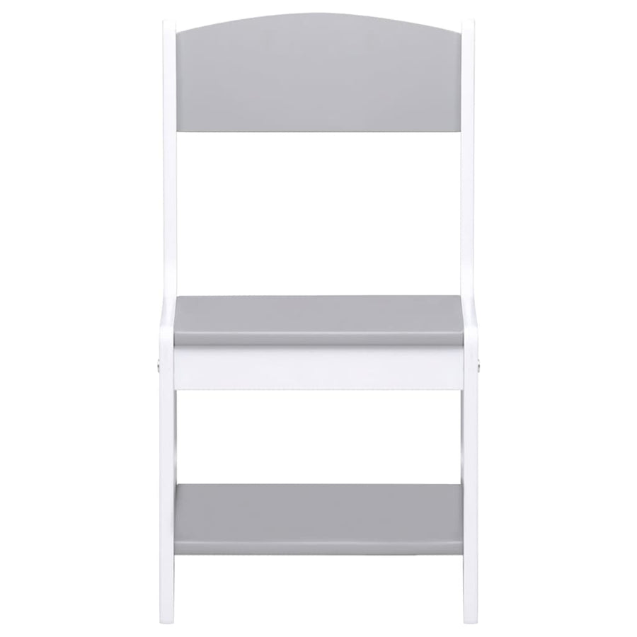 Kindertafel Met 2 Stoelen Mdf Wit