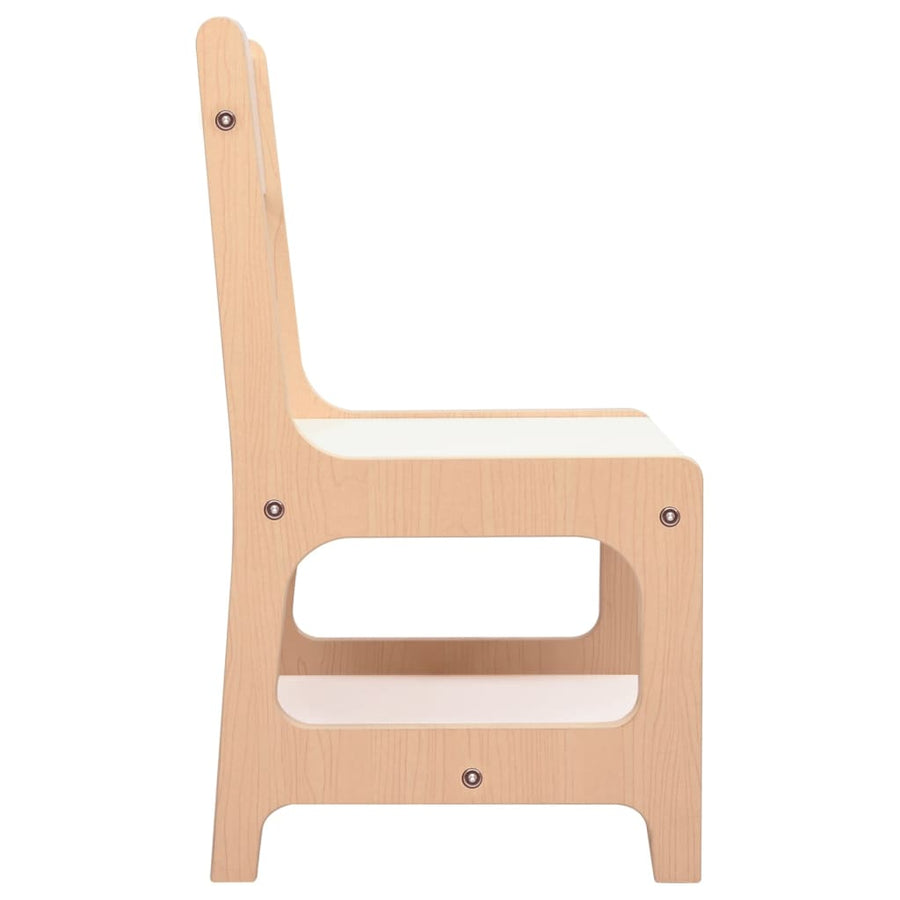 Kindertafel Met 2 Stoelen Mdf Bruin