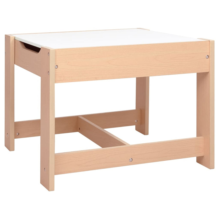 Kindertafel Met 2 Stoelen Mdf Bruin