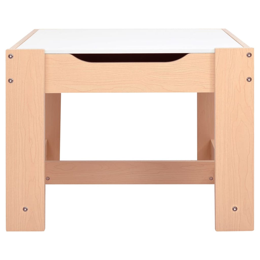 Kindertafel Met 2 Stoelen Mdf Bruin
