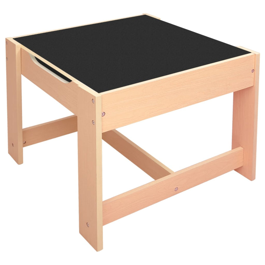 Kindertafel Met 2 Stoelen Mdf Bruin