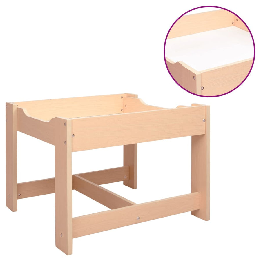Kindertafel Met 2 Stoelen Mdf Bruin