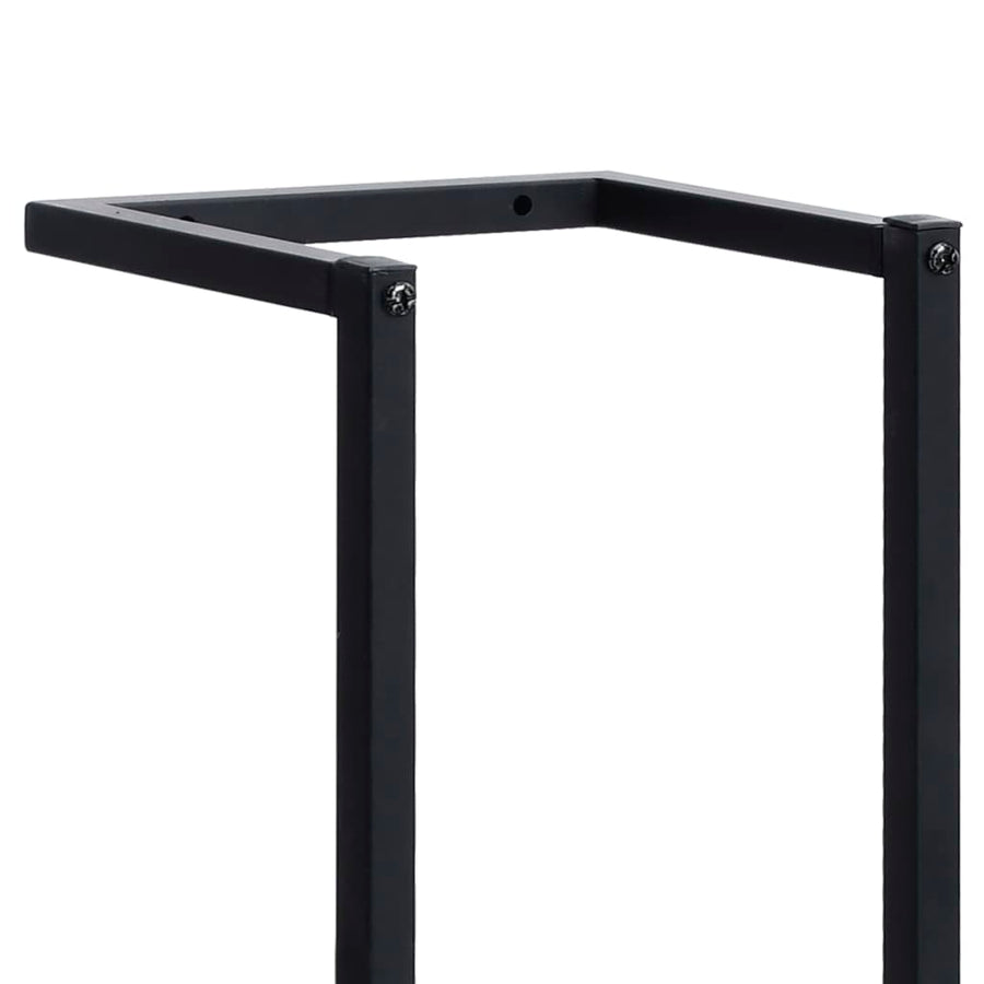 Handdoekenrek Ijzer 25 x 20 x 95 cm Zwart