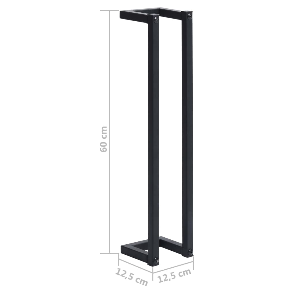Handdoekenrek 12,5X12,5X60 Cm Ijzer 12.5 x 12.5 x 60 cm Zwart