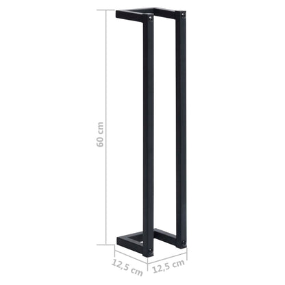 Handdoekenrek 12,5X12,5X60 Cm Ijzer 12.5 x 12.5 x 60 cm Zwart