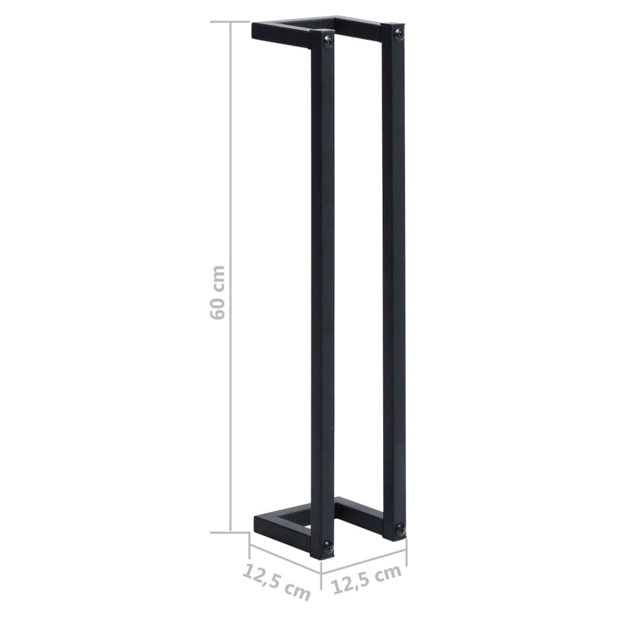 Handdoekenrek 12,5X12,5X60 Cm Ijzer 12.5 x 12.5 x 60 cm Zwart