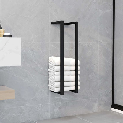 Handdoekenrek 12,5X12,5X60 Cm Ijzer 12.5 x 12.5 x 60 cm Zwart