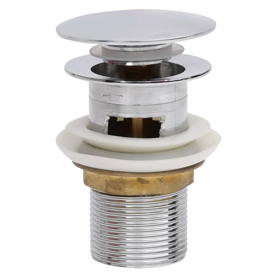Afvoer Pop-Up Met Overloop 6,4X6,4X9,1 Cm Kleurig Chroom Met overloopfunctie