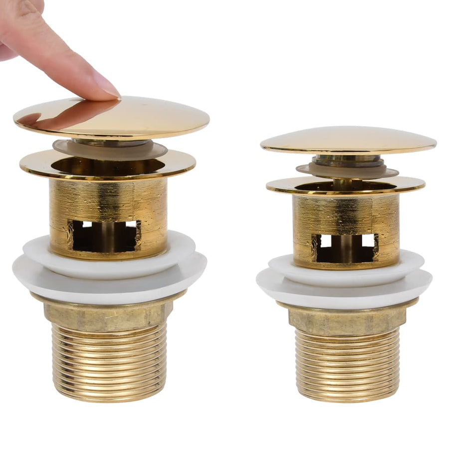 Afvoer Pop-Up Met Overloop 6,4X6,4X9,1 Cm Kleurig Goud Met overloopfunctie