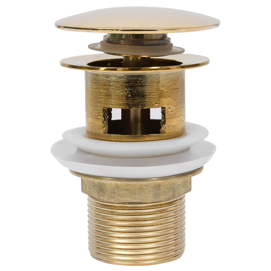 Afvoer Pop-Up Met Overloop 6,4X6,4X9,1 Cm Kleurig Goud Met overloopfunctie