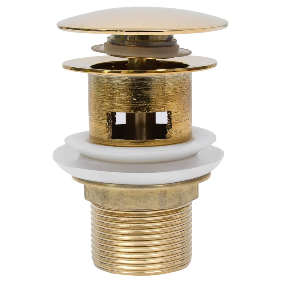 Afvoer Pop-Up Met Overloop 6,4X6,4X9,1 Cm Kleurig Goud Met overloopfunctie