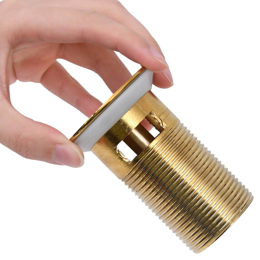 Afvoer Pop-Up Met Overloop 6,4X6,4X9,1 Cm Kleurig Goud Met overloopfunctie
