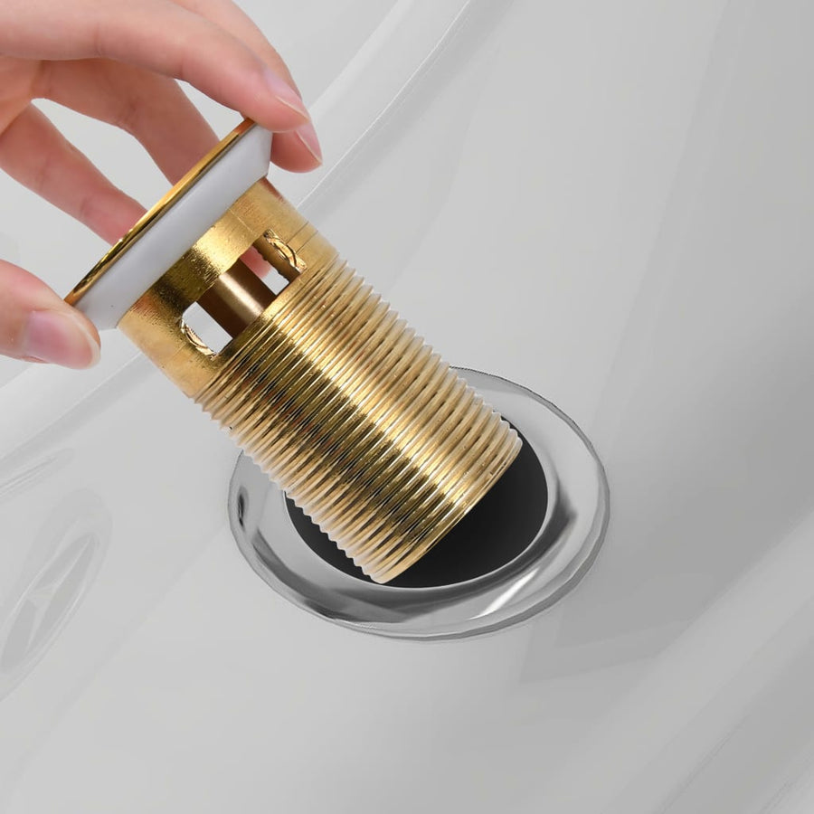 Afvoer Pop-Up Met Overloop 6,4X6,4X9,1 Cm Kleurig Goud Met overloopfunctie