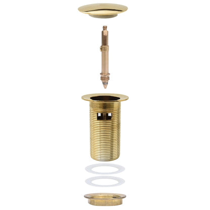 Afvoer Pop-Up Met Overloop 6,4X6,4X9,1 Cm Kleurig Goud Met overloopfunctie