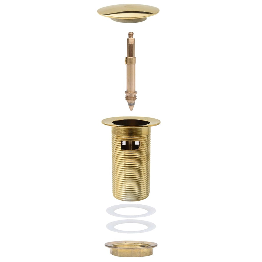 Afvoer Pop-Up Met Overloop 6,4X6,4X9,1 Cm Kleurig Goud Met overloopfunctie