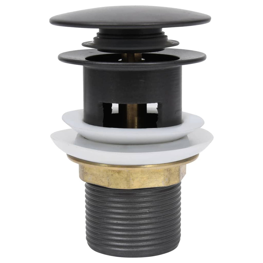 Afvoer Pop-Up Met Overloop 6,4X6,4X9,1 Cm Grijs Met overloopfunctie
