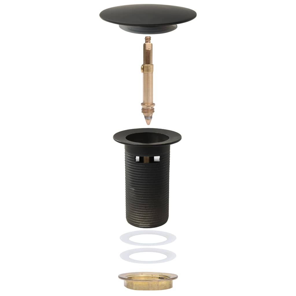 Afvoer Pop-Up Met Overloop 6,4X6,4X9,1 Cm Grijs Met overloopfunctie