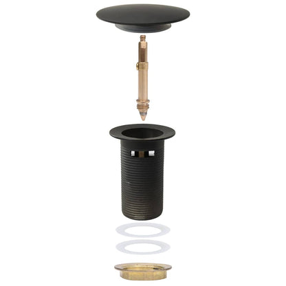 Afvoer Pop-Up Met Overloop 6,4X6,4X9,1 Cm Grijs Met overloopfunctie