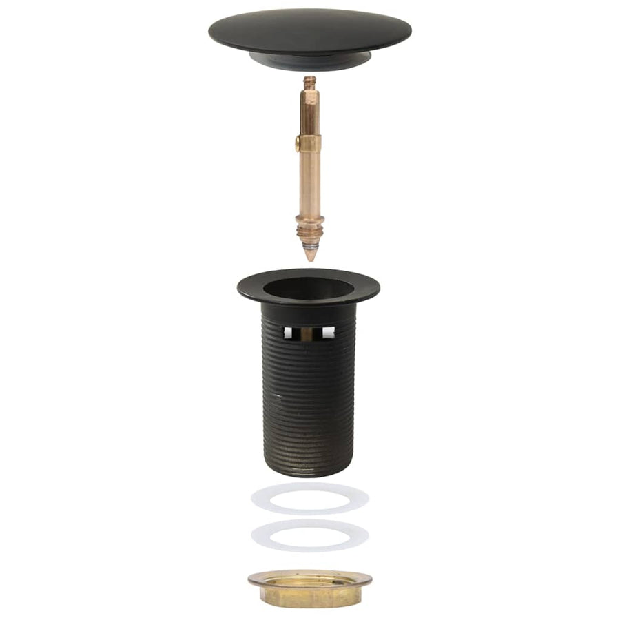Afvoer Pop-Up Met Overloop 6,4X6,4X9,1 Cm Grijs Met overloopfunctie