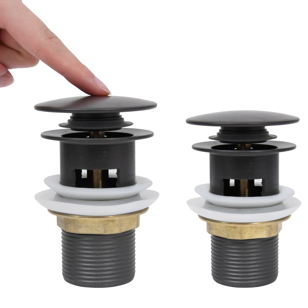 Afvoer Pop-Up Met Overloop 6,4X6,4X9,1 Cm Grijs Met overloopfunctie
