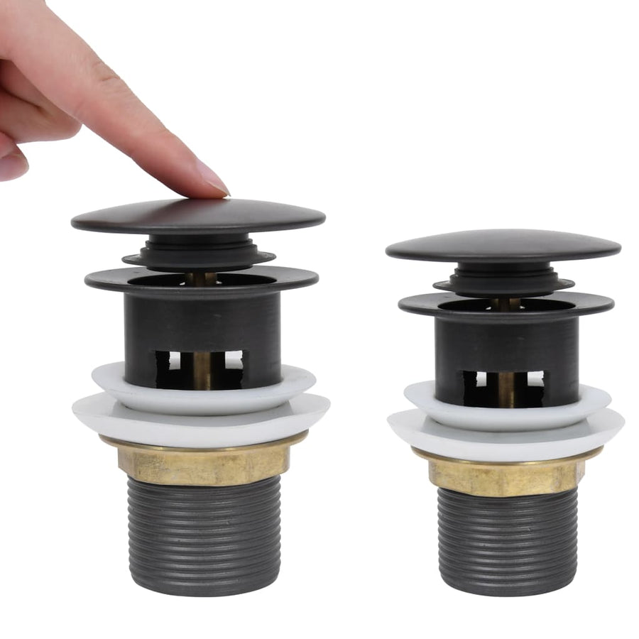 Afvoer Pop-Up Met Overloop 6,4X6,4X9,1 Cm Grijs Met overloopfunctie