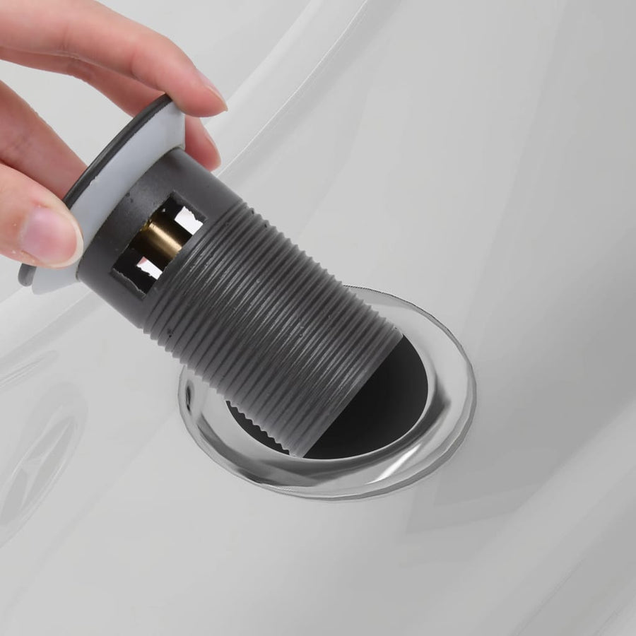 Afvoer Pop-Up Met Overloop 6,4X6,4X9,1 Cm Grijs Met overloopfunctie