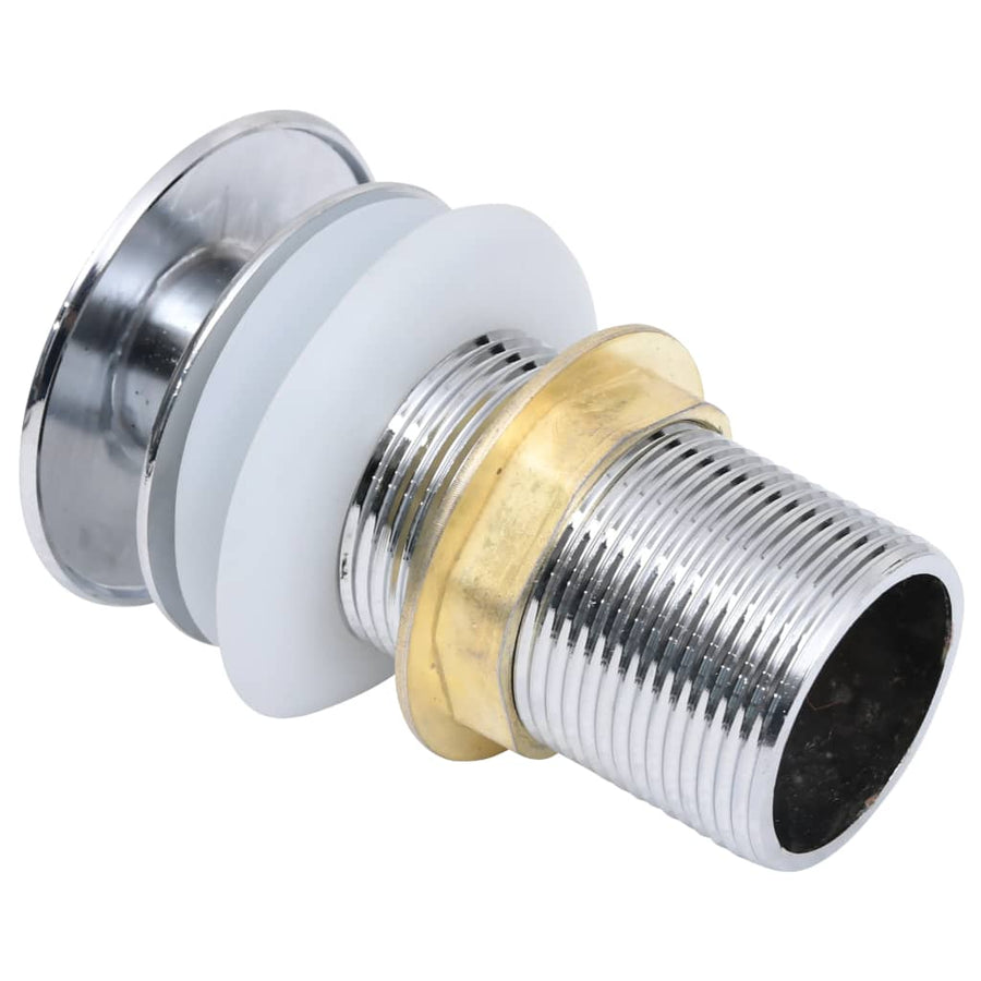 Afvoer Pop-Up Met Overloop 6,4X6,4X9,1 Cm Kleurig Zilver Met overloopfunctie