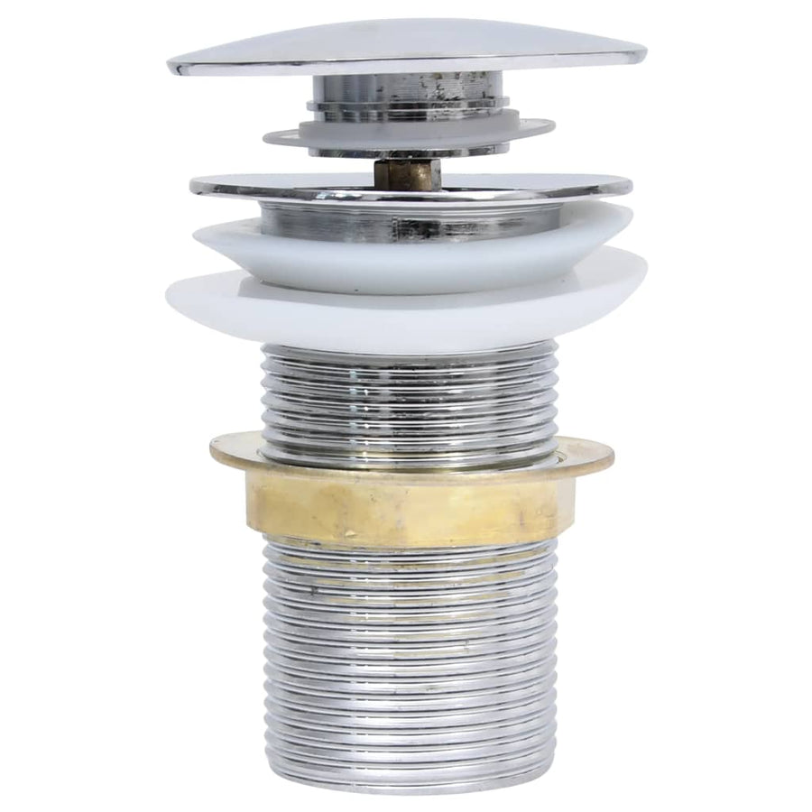 Afvoer Pop-Up Zonder Overloop 6,4X6,4X9,1 Cm Kleurig Chroom Zonder overloopfunctie