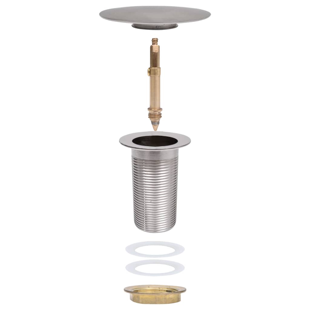 Afvoer Pop-Up Zonder Overloop 6,4X6,4X9,1 Cm Kleurig Chroom Zonder overloopfunctie