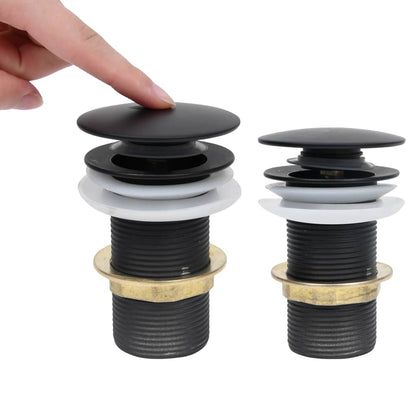 Afvoer Pop-Up Zonder Overloop 6,4X6,4X9,1 Cm Zwart Zonder overloopfunctie
