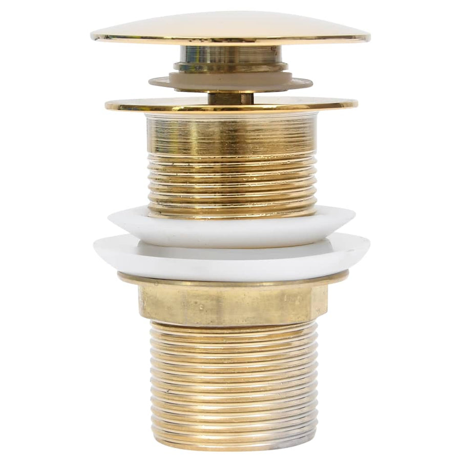 Afvoer Pop-Up Zonder Overloop 6,4X6,4X9,1 Cm Kleurig Goud Zonder overloopfunctie