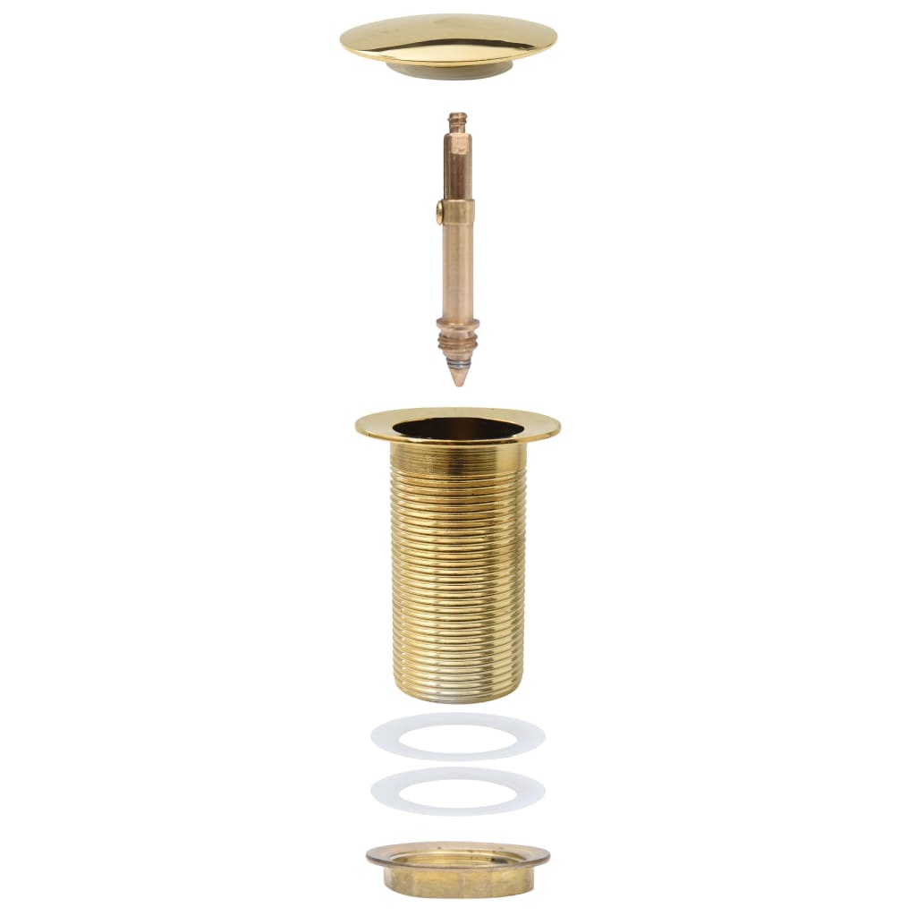 Afvoer Pop-Up Zonder Overloop 6,4X6,4X9,1 Cm Kleurig Goud Zonder overloopfunctie