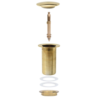 Afvoer Pop-Up Zonder Overloop 6,4X6,4X9,1 Cm Kleurig Goud Zonder overloopfunctie