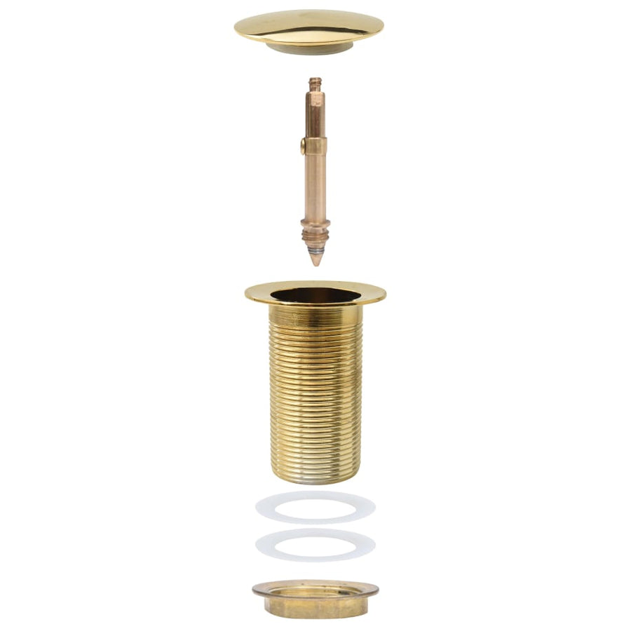 Afvoer Pop-Up Zonder Overloop 6,4X6,4X9,1 Cm Kleurig Goud Zonder overloopfunctie