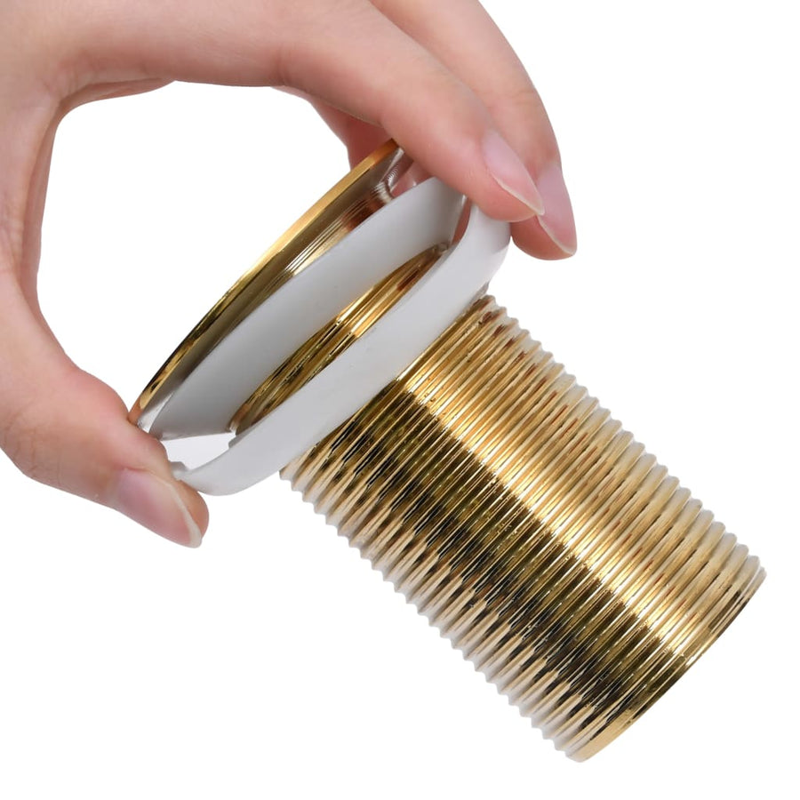 Afvoer Pop-Up Zonder Overloop 6,4X6,4X9,1 Cm Kleurig Goud Zonder overloopfunctie