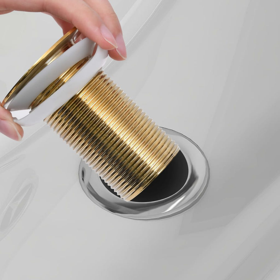 Afvoer Pop-Up Zonder Overloop 6,4X6,4X9,1 Cm Kleurig Goud Zonder overloopfunctie