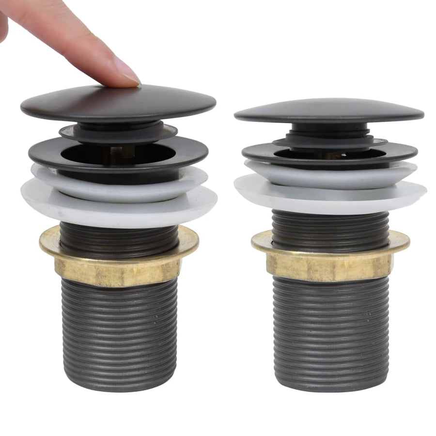 Afvoer Pop-Up Zonder Overloop 6,4X6,4X9,1 Cm Grijs Zonder overloopfunctie