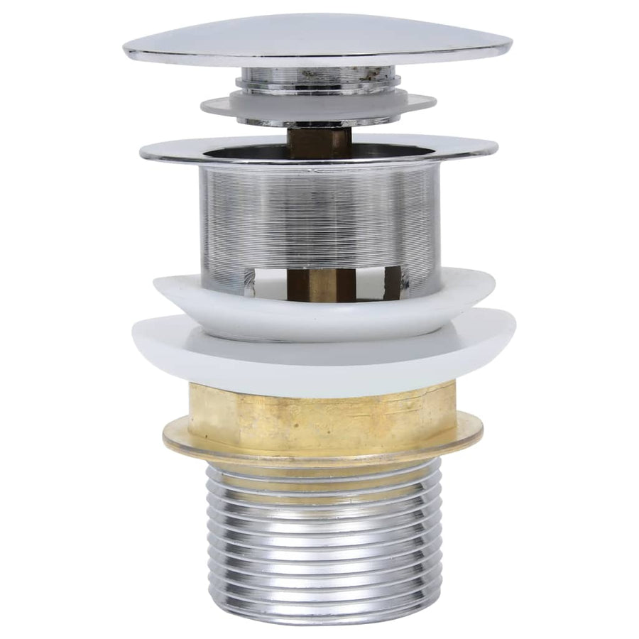 Afvoer Pop-Up Zonder Overloop 6,4X6,4X9,1 Cm Kleurig Zilver Zonder overloopfunctie
