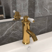 Wastafelkraan 130x180 mm goud