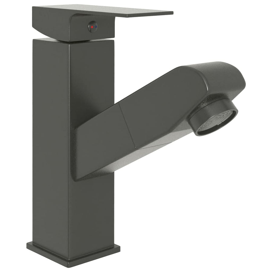 Wastafelkraan Met Uittrekfunctie 157X172 Mm Grijs