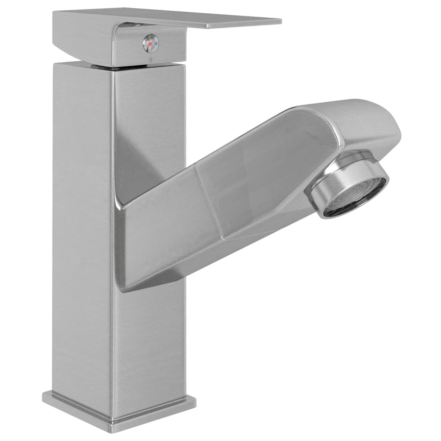 Wastafelkraan Met Uittrekfunctie 157X172 Mm Kleurig Zilver