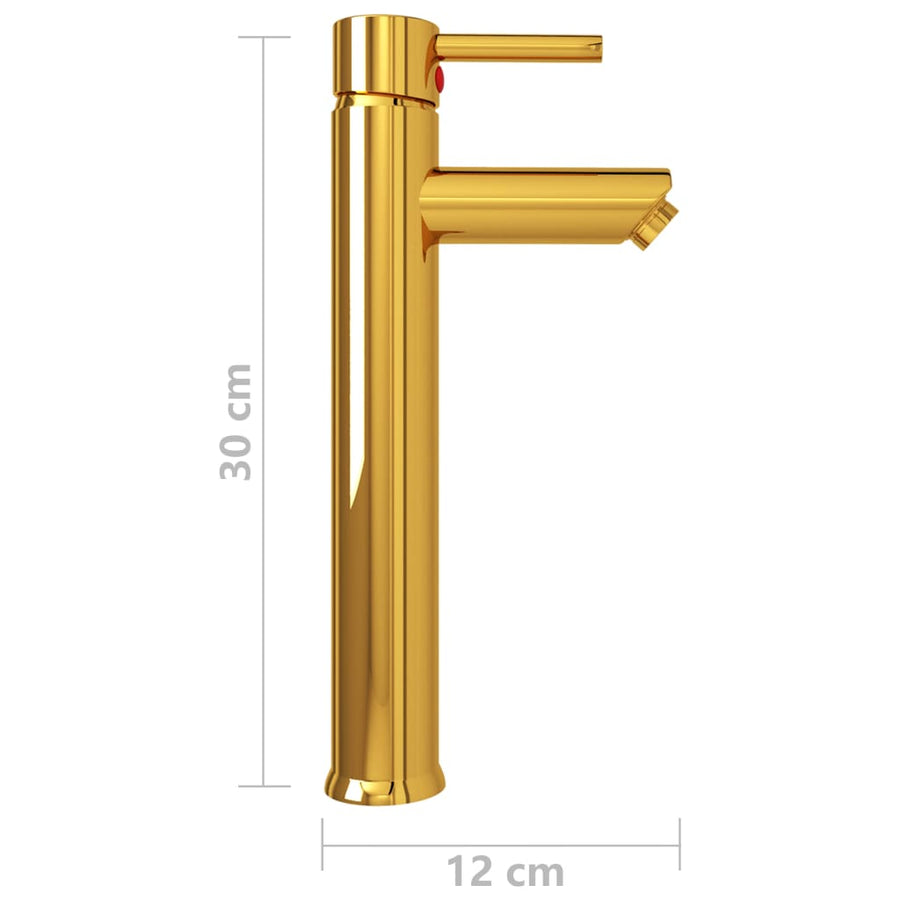 Badkamermengkraan 12X30 Cm Kleurig Goud