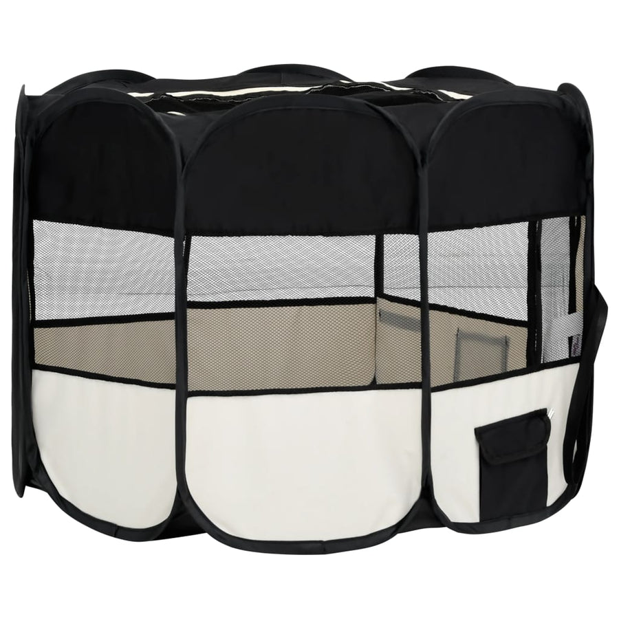 Hondenren Inklapbaar Met Draagtas 90 x 90 x 58 cm Zwart