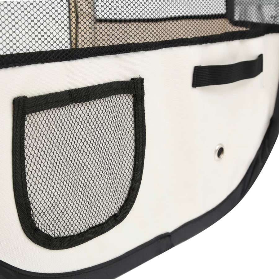 Hondenren inklapbaar met draagtas 125x125x61 cm roze 125 x 125 x 61 cm Roze