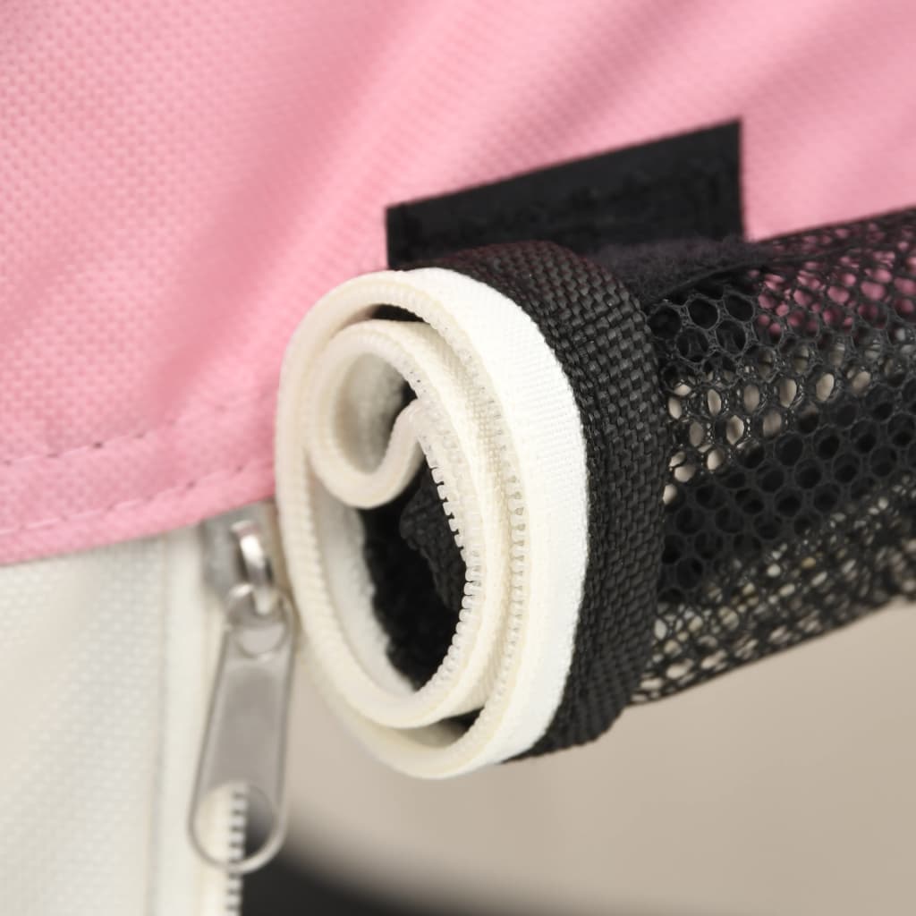 Hondenren inklapbaar met draagtas 125x125x61 cm roze 125 x 125 x 61 cm Roze