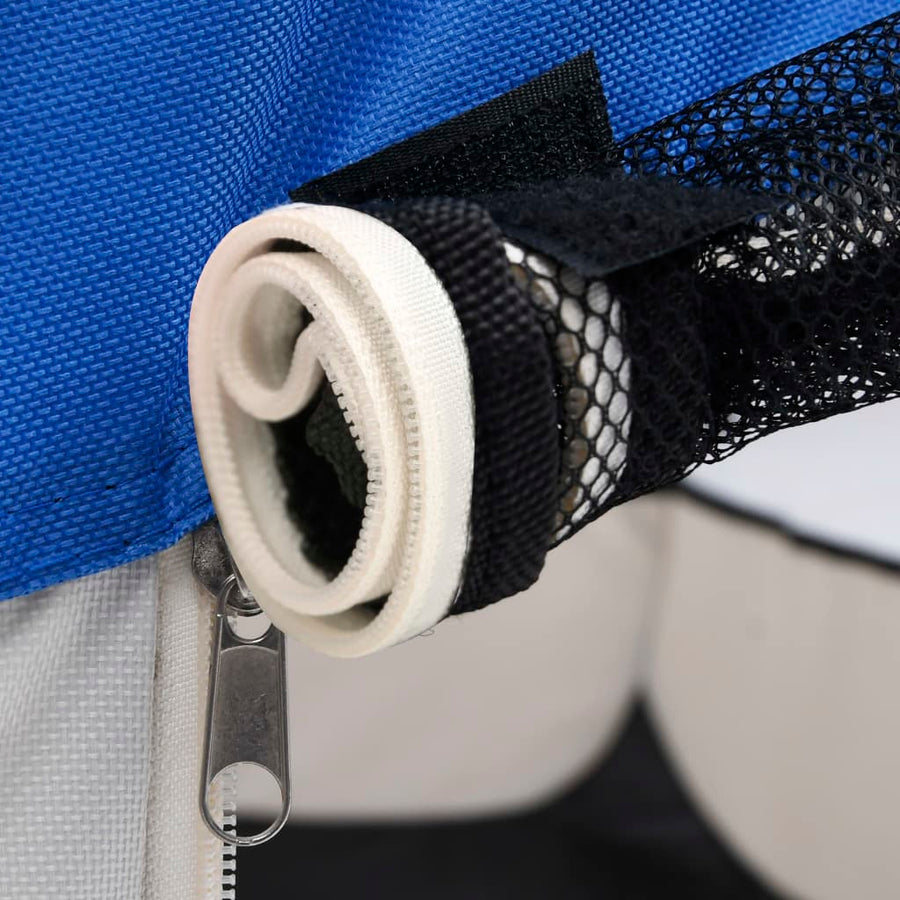 Hondenren inklapbaar met draagtas 110x110x58 cm blauw 110 x 110 x 58 cm Blauw