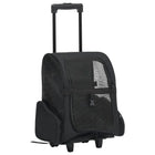 Huisdierentrolley 40x25x55 cm zwart inklapbaar