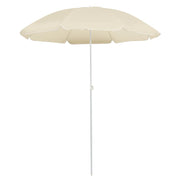 Parasol 180 cm zandkleurig staal