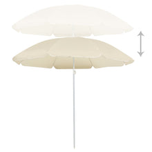 Parasol Met Stalen Paal 180 Cm Kleurig Zand