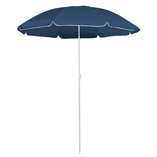 Parasol Met Stalen Paal 180 Cm Blauw